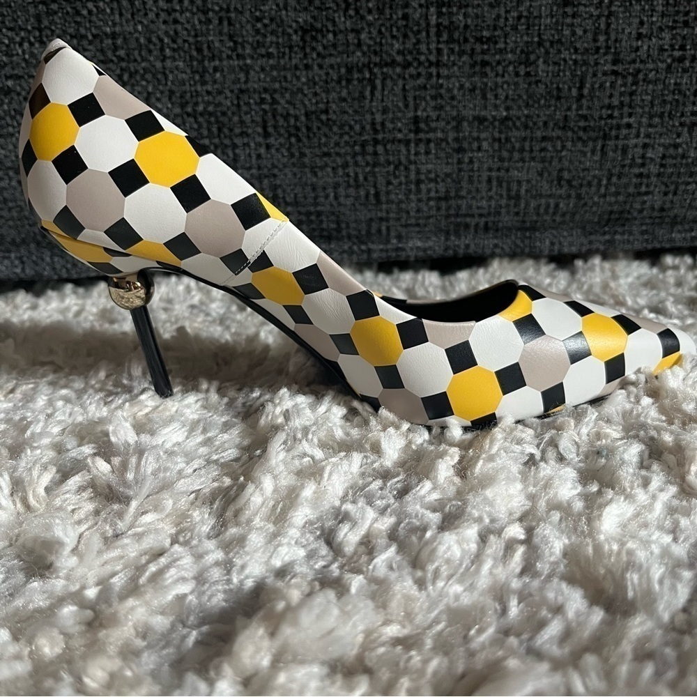 BNIB Roger Vivier Dec Sphere Palazzo Leather Heels with ball detail T95 - Picture 11 of 16